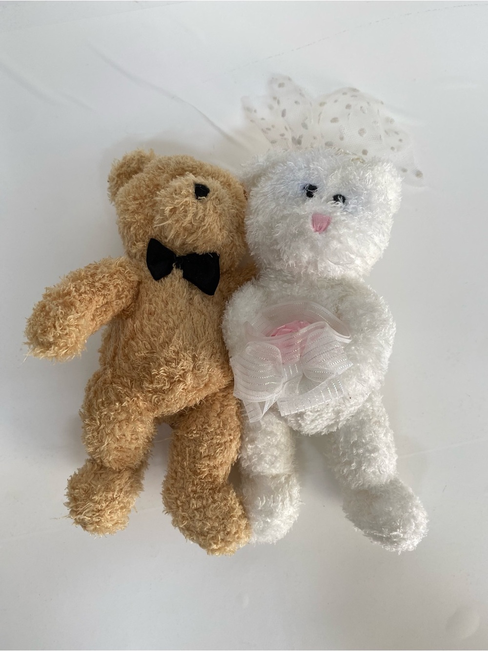 Wedding Couple Ty Beanie Baby Blissful Plush Bear Bride & Groom Congratulations